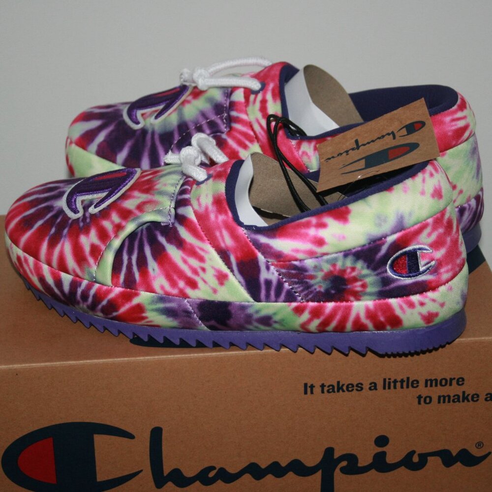 Champion University Tie Dye Slippers - NIB - Picture 4 of 5